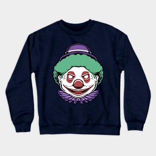 fat clown illustration Crewneck Sweatshirt